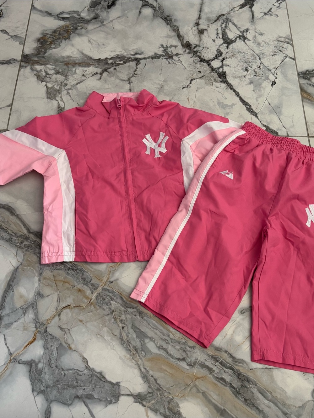 Majestic Pink Athletic Shorts with Mesh Lining